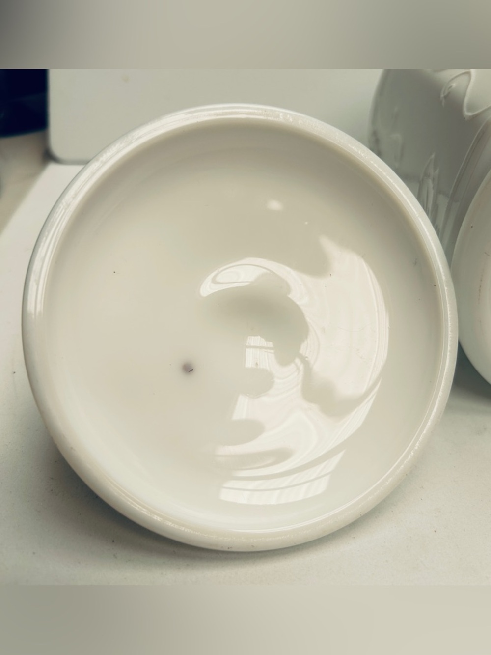 Indiana Glass Colony Harvest milk glass canister with lid. - Picture 5 of 8